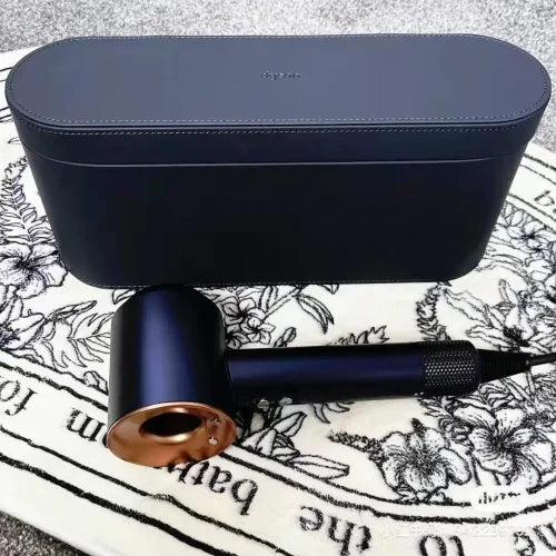 Dyson Supersonic PREMIUM Dryer With Leather box| Prussian Blue, Copper